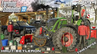 REMOVING SNOW FROM THE FARM | Animals on Haut-Beyleron | Farming Simulator 22 | Episode 194