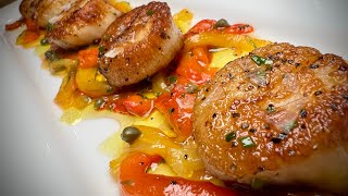 Pan Seared Scallops Appetizer