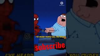 Peter's argument with spiderman