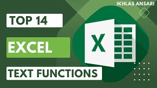 Ms Excel - Text Functions | Boost Your Excel Skills With Top 14 Ms Excel Text Functions #excel