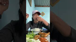 mukbang nasi ayam lalapan #food #mukbang