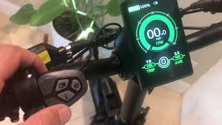 Screen Functions / First Impression - Polarna | GDSEBIKE 20“ Fat Electric Bike With 750W Motor 32MPH