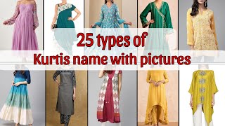 Types of kurtis with names / kurti names for girls women ladies / types of kurtis for jeans