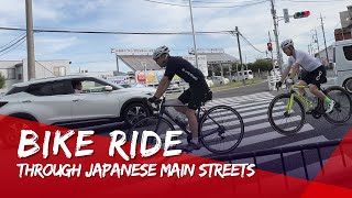 Bike Ride Through Japanese Main Streets - Kawagoe, Saitama, Japan