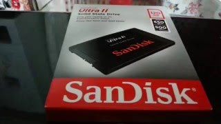 sandisk ultra II ssd kutu açılımı inceleme 120 gb