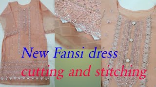 New fansi dress easy |cutting and stitching |2023 #cutting #stitching