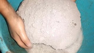 huge slabs of white concrete crumbling in foamy water 💦 satisfying ASMR #whitestone #sandcementasmr