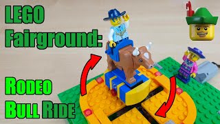 LEGO Fairground - Motorised Rodeo Bull Ride MOC - Trammel Of Archimedes 🎢🎡🎠🏹