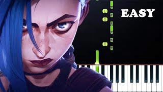 Arcane League Of Legends - What Could Have Been - Sting (EASY Piano Tutorial)