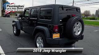 Certified 2018 Jeep Wrangler Sport S, Flemington, NJ JP1607P