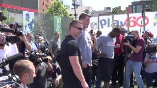 Commissioner Roger Goodell at the 2014 NFL Play 60 Youth Football Festival