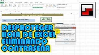 Desproteger hoja de Excel