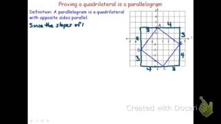 Proving a Quadrilateral is a Parallelogram