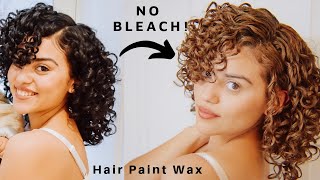 Hair Paint Wax! Coloring Curly Hair Without Damage! DevaCurl Give Away Winner Announcement!