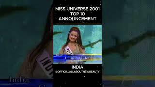 Miss Universe 2001 Top 10 Announcement HD #missuniverse #missuniverso #allaboutnewbeauty