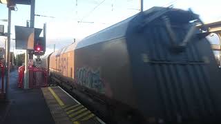 60085 Class 60 passing East Boldon Metro Station