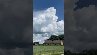 Skåne, early summer convection. #shorts #storm