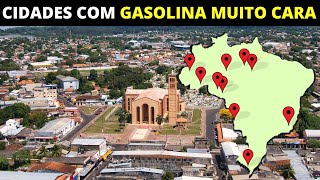 10 CIDADES COM A GASOLINA MAIS CARA DO BRASIL