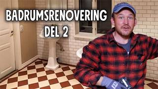 BADRUMSRENOVERING | DEL 2 GJUTNING AV GOLVET! | Ett Gott Land