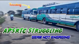 APSRTC Pallevelugu Bus Struggles to Move | Tough Road Conditions in Rural India