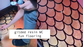 gilded resin wc fun flooring