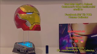 Iron Man Mark L Suit Up Voice Control Helmet Video Testimonial by @Human Collector #ironmanmask