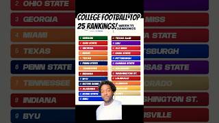 College Football Rankings! Oregon is the Team to Beat!