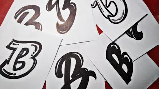 8 LETTERING IDEAS | LETTER B | LETTERING DESIGN | PAANO MAG LETTERING | THE LETTER DUDE