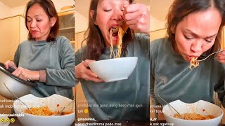 Bunda corla kesal karena kaca matanya hilang. Lanjut mukbang bakso aci mak igun pakai mie & nasi