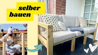 DIY Outdoor Sofa ✨ Wir bauen ein modernes Sofa | kreativ Darina 🥰