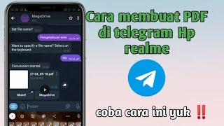 Cara Membuat PDF di Telegram Hp Realme