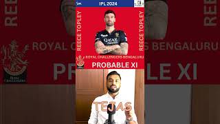 Royal Challengers Bengaluru RCB Probable Starting XI | IPL 2024 #rcb #ipl2024 #viratkohli #cricket