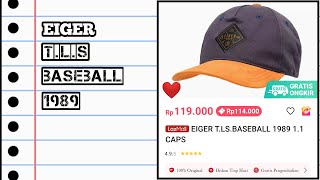 UNBOXING TOPI EIGER BASEBALL