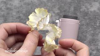 Как изменить форму сухого лепестка. (How to change the shape of a dry petal made of cold porcelain.)