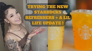 TRYING THE NEW STARBUCKS REFRESHERS + A LIL LIFE UPDATE✨