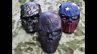 Skull Skeleton Full Face Mask Tactical Paintball Airsoft CS Game,Halloween Masks