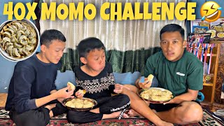 40X DHOSTAI MOMO CHALLENGE 🤩//JUICY HOME MADE MOMO🤤//FT.PRAGYAN & SANGAM❤️