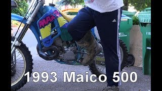 1993 Maico 500 Start Up (Dirtbike Garage: S2 E10)