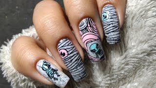 Pastel Mummy Nails!!! || Born Pretty Review ||