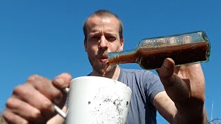 Tasting Camp Coffee At The Dump! Bottle digging UK 2021