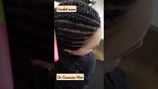 protective styles:crochet for All hair types #hairstyleshorts  #shorts #trending #hairtutorial