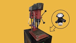 СОЖ на сверлильный станок из помпы от стиральной / Drill press cooling system