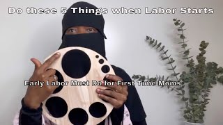 5 Things to Do when Labor Starts for first Time Moms Muslim Edition | Pregnancy Dua