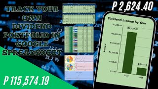 A step by step process to create your own dividend portfolio tracker in google spreadsheet.