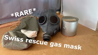 *RARE* Swiss SM-64 rescue gas mask