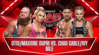 [WWE 2k24] FULL MATCH - Otis and Maxxine Dupri vs. Chad Gable and Ivy Nile