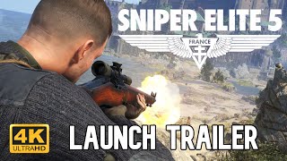 Sniper Elite 5 | Launch Trailer 4K | Karl Fairburne fights to uncover Project Kraken in 1944 France