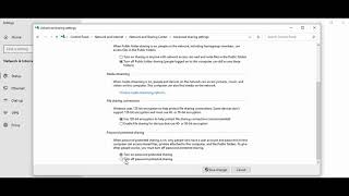 Turn on computer network discovery and turn off password protected sharing in Windows computer