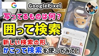 「これ何？」GooglePixelで"かこって検索"をするやり方！写ってるものを画像検索したり画像から文字翻訳ができる！