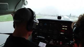 canceld flight bad weather rotterdam airport flying lesson crosswind taxi cessna 172 vliegen